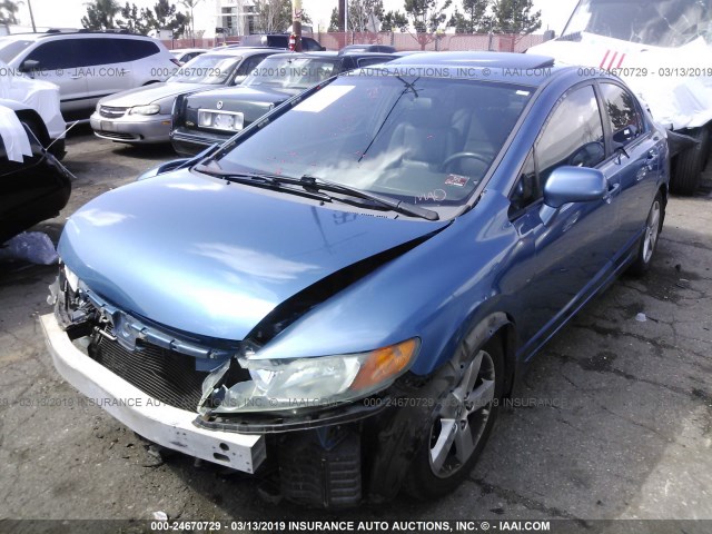 1HGFA16928L085406 - 2008 HONDA CIVIC EXL Mavi foto 2