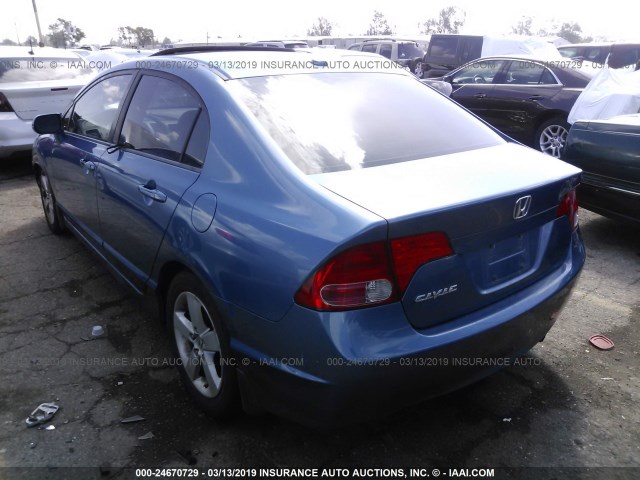 1HGFA16928L085406 - 2008 HONDA CIVIC EXL Mavi foto 3