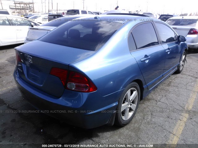 1HGFA16928L085406 - 2008 HONDA CIVIC EXL Mavi foto 4