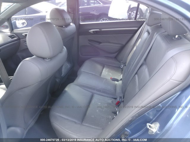 1HGFA16928L085406 - 2008 HONDA CIVIC EXL Mavi foto 8
