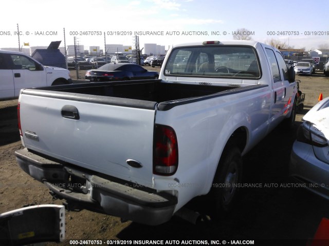 1FTWW30P86EB98359 - 2006 FORD F350 SRW SUPER DUTY WHITE photo 4