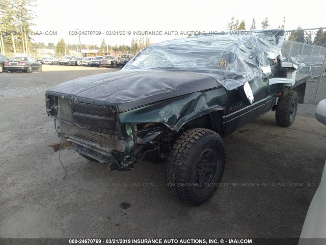 3B7KF23662M206071 - 2002 DODGE RAM 2500 GREEN photo 2