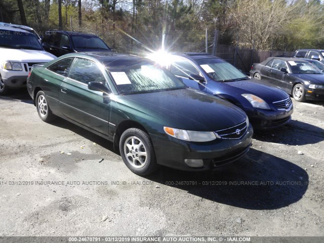 2T1CG22P31C430143 - 2001 TOYOTA CAMRY SOLARA SE GREEN photo 1