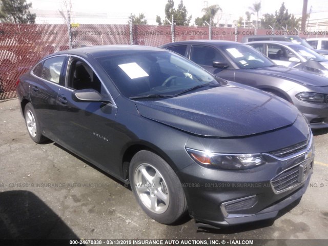 1G1ZC5ST0HF191097 - 2017 CHEVROLET MALIBU LS GRAY photo 1