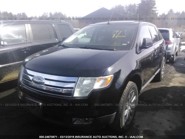 2FMDK49C27BB48476 - 2007 FORD EDGE SEL PLUS BLACK photo 2