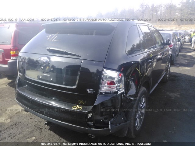 2FMDK49C27BB48476 - 2007 FORD EDGE SEL PLUS BLACK photo 4