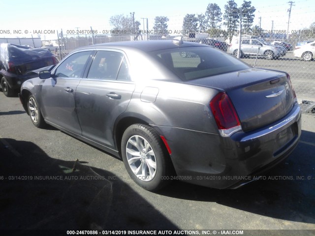 2C3CCAAG9GH220186 - 2016 CHRYSLER 300 LIMITED GRAY photo 3