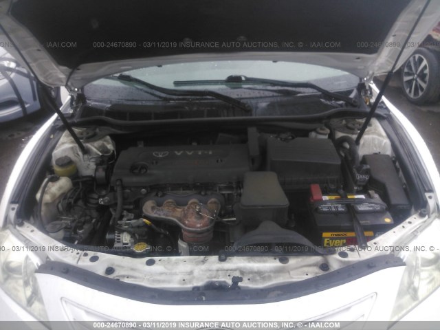 4T4BE46K58R039683 - 2008 TOYOTA CAMRY CE/LE/XLE/SE WHITE photo 10