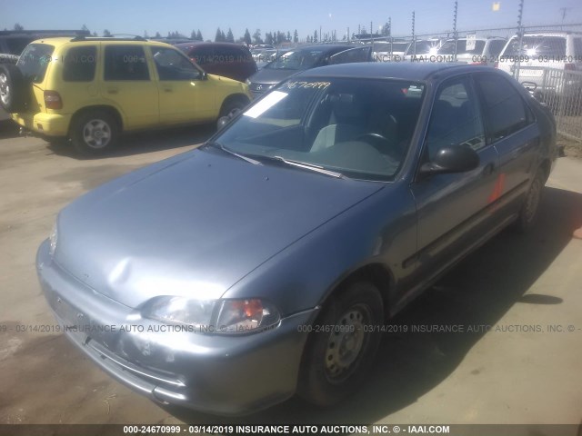 JHMEG8641SS011119 - 1995 HONDA CIVIC DX/LX BLUE photo 2