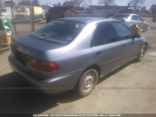 JHMEG8641SS011119 - 1995 HONDA CIVIC DX/LX BLUE photo 4