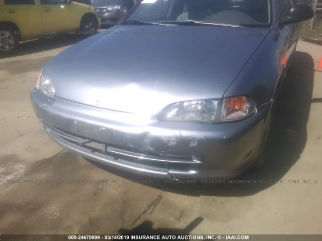 JHMEG8641SS011119 - 1995 HONDA CIVIC DX/LX BLUE photo 6