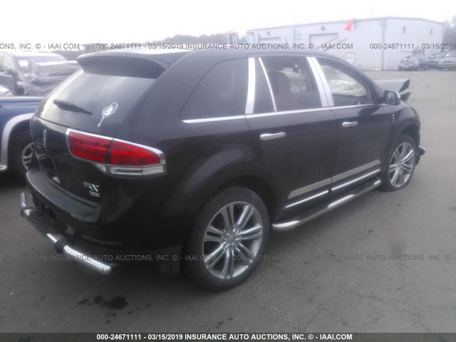 2LMDJ8JK5DBL11103 - 2013 LINCOLN MKX BLACK photo 4