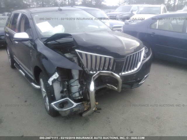 2LMDJ8JK5DBL11103 - 2013 LINCOLN MKX BLACK photo 6