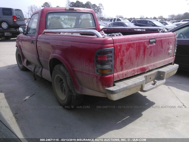 1FTCR10A8SUA85697 - 1995 FORD RANGER RED photo 3