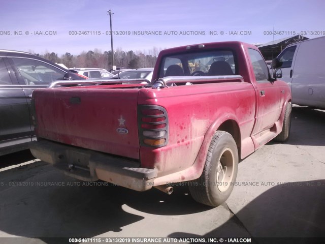 1FTCR10A8SUA85697 - 1995 FORD RANGER RED photo 4