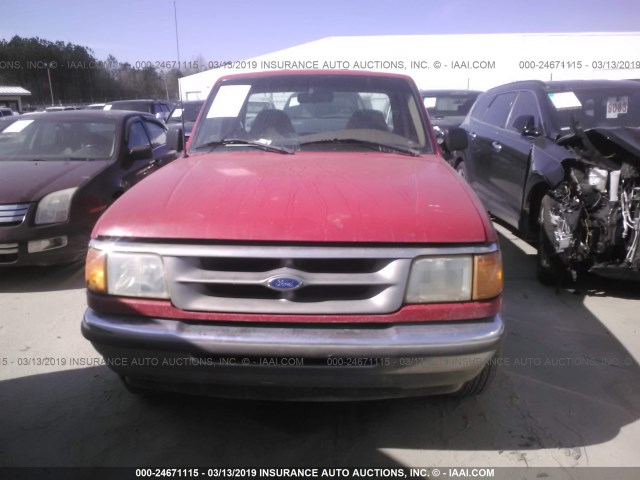 1FTCR10A8SUA85697 - 1995 FORD RANGER RED photo 6