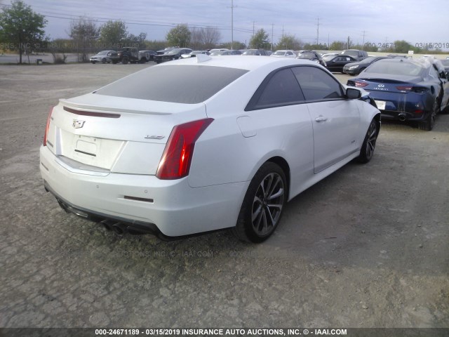 1G6AN1RY1G0100304 - 2016 CADILLAC ATS-V WHITE photo 4