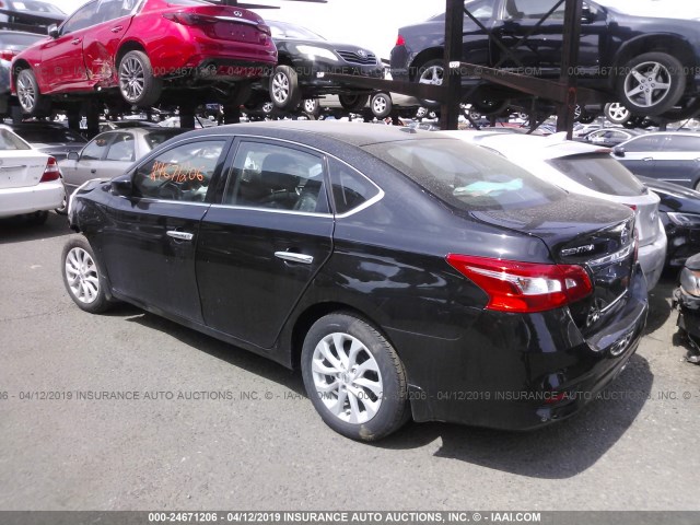 3N1AB7AP9KY240890 - 2019 NISSAN SENTRA BLACK photo 3