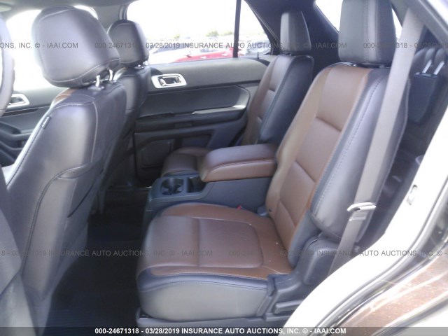 1FM5K8F85EGB72451 - 2014 FORD EXPLORER LIMITED BROWN photo 8