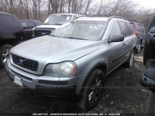 YV1CZ911651145862 - 2005 VOLVO XC90 T6 GRAY photo 2