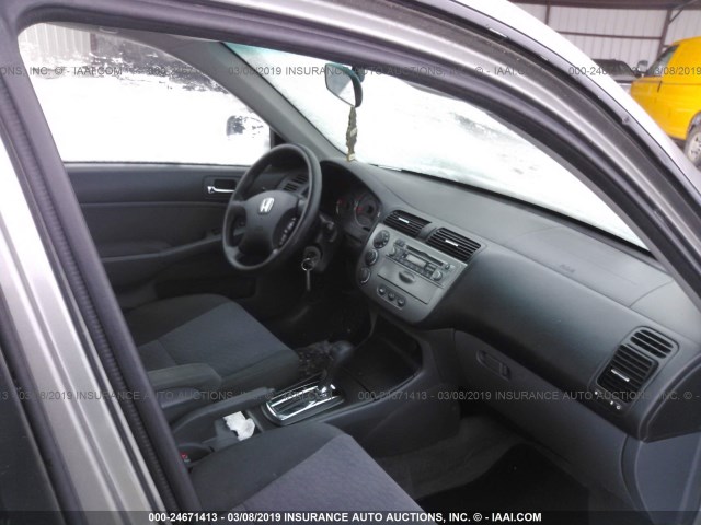 JHMES96644S012936 - 2004 HONDA CIVIC HYBRID GRAY photo 5