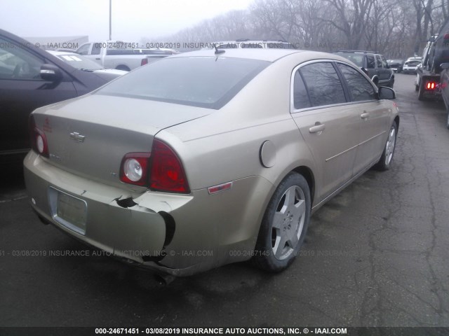 1G1ZJ57768F225903 - 2008 CHEVROLET MALIBU 2LT BEIGE photo 4