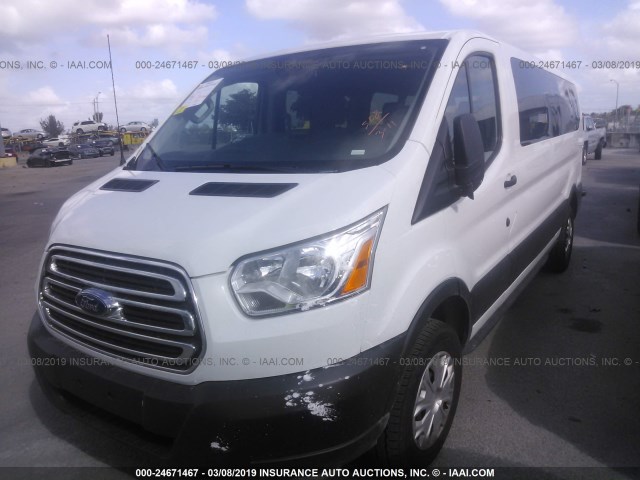 1FBZX2ZM6JKB03664 - 2018 FORD TRANSIT T-350 WHITE photo 2