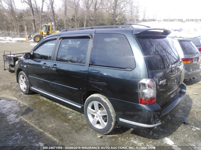 JM3LW28JX40508252 - 2004 MAZDA MPV WAGON Dark Blue photo 3