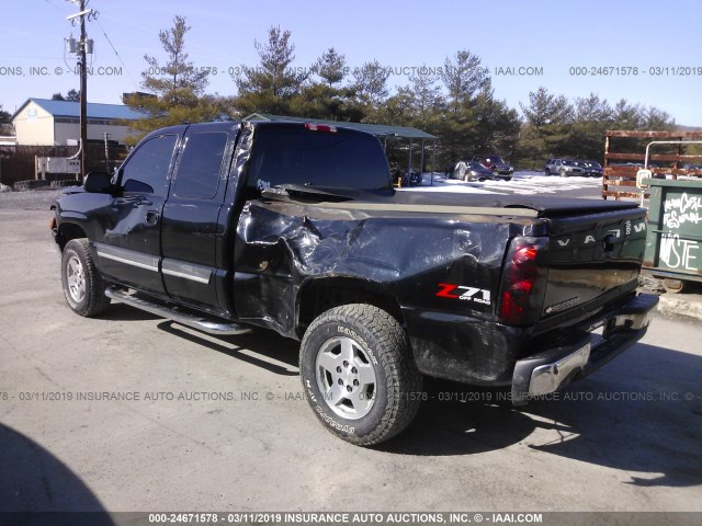 1GCEK19Z57Z206704 - 2007 CHEVROLET SILVERADO K1500 CLASSIC BLACK photo 3