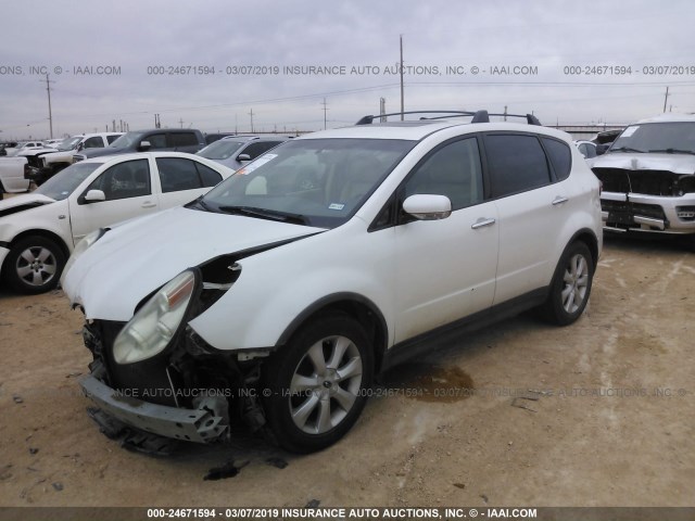 4S4WX83D774402826 - 2007 SUBARU B9 TRIBECA 3.0 H6/3.0 H6 LIMITED WHITE photo 2