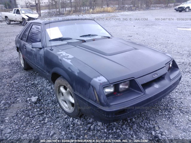 1FABP28M2FF212188 - 1985 FORD MUSTANG LX/GT GRAY photo 1