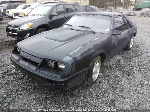 1FABP28M2FF212188 - 1985 FORD MUSTANG LX/GT GRAY photo 2