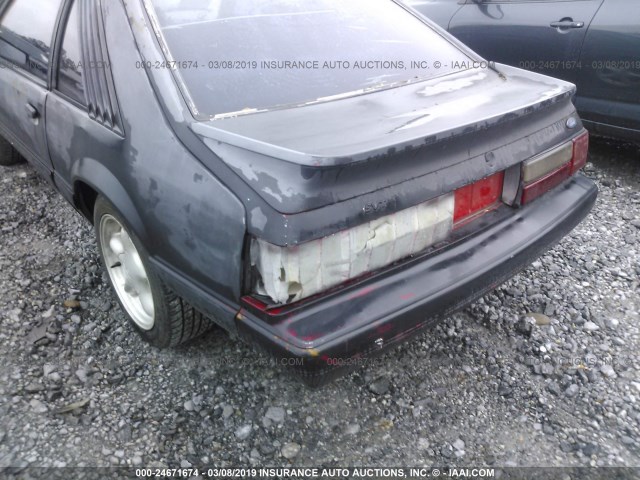 1FABP28M2FF212188 - 1985 FORD MUSTANG LX/GT GRAY photo 6