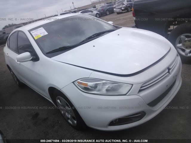 1C3CDFBA5DD337714 - 2013 DODGE DART SXT WHITE photo 1