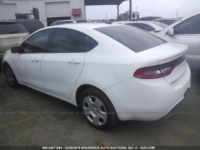 1C3CDFBA5DD337714 - 2013 DODGE DART SXT WHITE photo 3