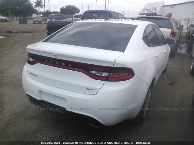 1C3CDFBA5DD337714 - 2013 DODGE DART SXT WHITE photo 4