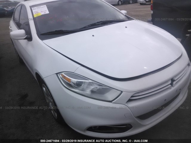 1C3CDFBA5DD337714 - 2013 DODGE DART SXT WHITE photo 6