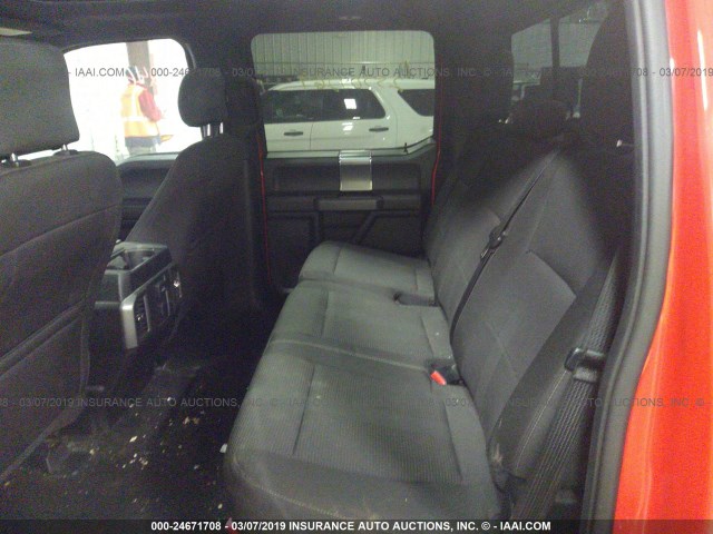 1FTEW1EF4FFB76465 - 2015 FORD F150 SUPERCREW RED photo 8