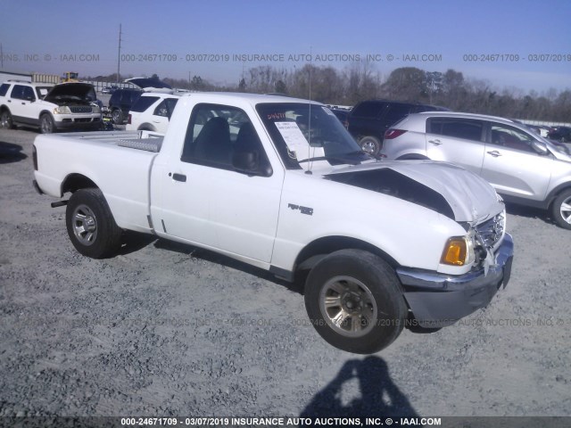 1FTYR10D43PA93036 - 2003 FORD RANGER WHITE photo 1