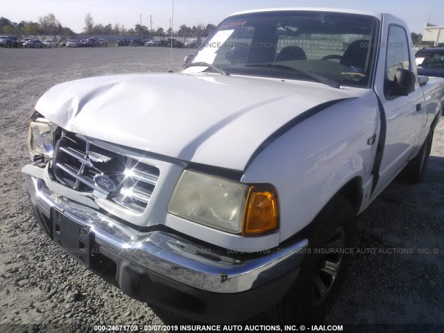 1FTYR10D43PA93036 - 2003 FORD RANGER WHITE photo 6