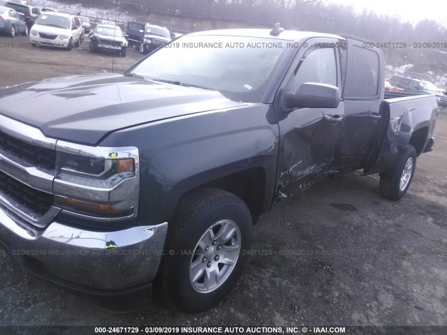 2GCVKPEC7K1115780 - 2019 CHEVROLET SILVERADO LD K1500 LT BLUE photo 2