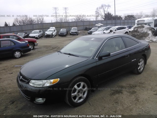 2T1CF28P8XC200066 - 1999 TOYOTA CAMRY SOLARA SE/SLE GREEN photo 2
