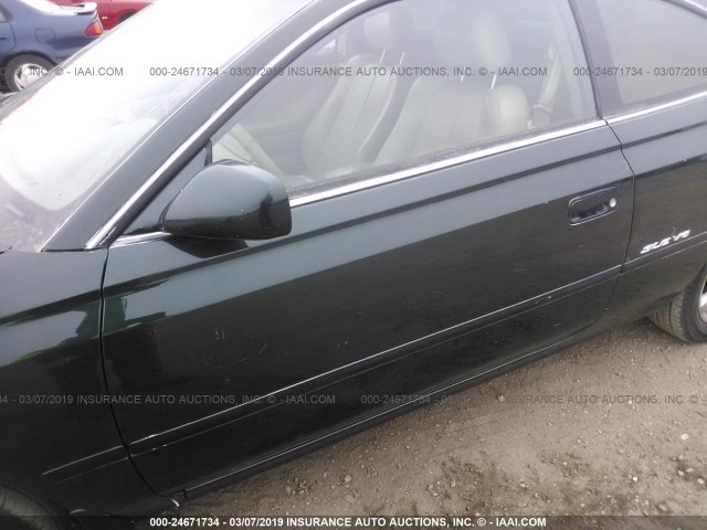 2T1CF28P8XC200066 - 1999 TOYOTA CAMRY SOLARA SE/SLE GREEN photo 6