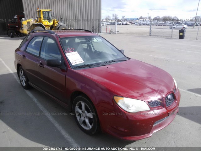 JF1GG61637H814919 - 2007 SUBARU IMPREZA 2.5I RED photo 1