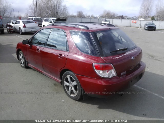 JF1GG61637H814919 - 2007 SUBARU IMPREZA 2.5I RED photo 3