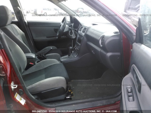 JF1GG61637H814919 - 2007 SUBARU IMPREZA 2.5I RED photo 5