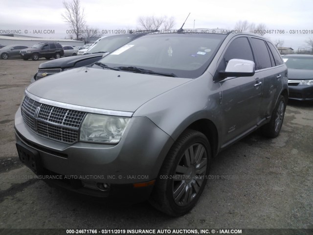 2LMDU68C88BJ24986 - 2008 LINCOLN MKX SILVER photo 2