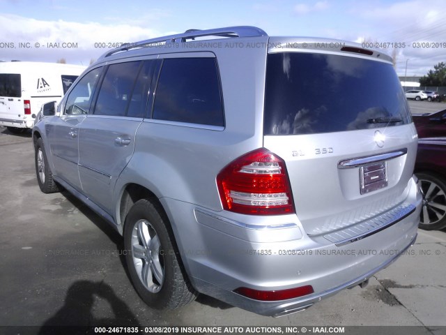 4JGBF2FE6BA689797 - 2011 MERCEDES-BENZ GL 350 BLUETEC SILVER photo 3