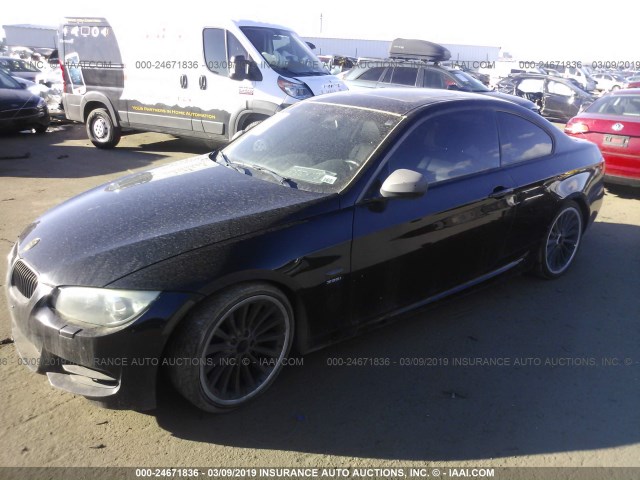 WBAKG1C56BE362712 - 2011 BMW 335 IS BLACK photo 2