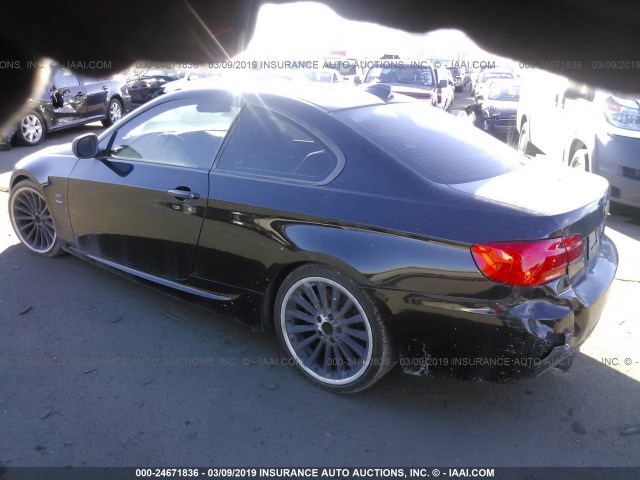 WBAKG1C56BE362712 - 2011 BMW 335 IS BLACK photo 3